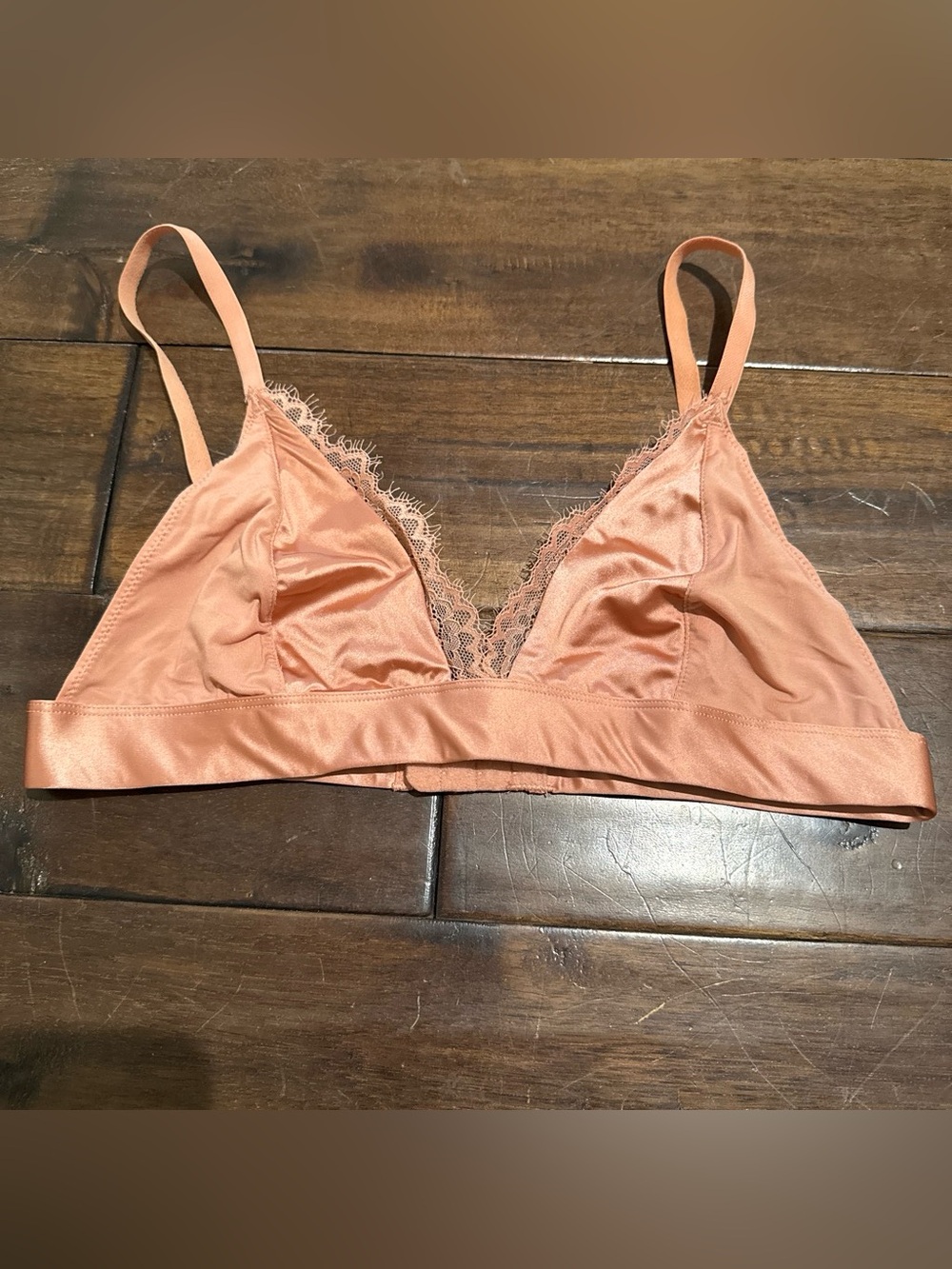Vince Camuto Lace-Trim Bralette in Peachy Coral